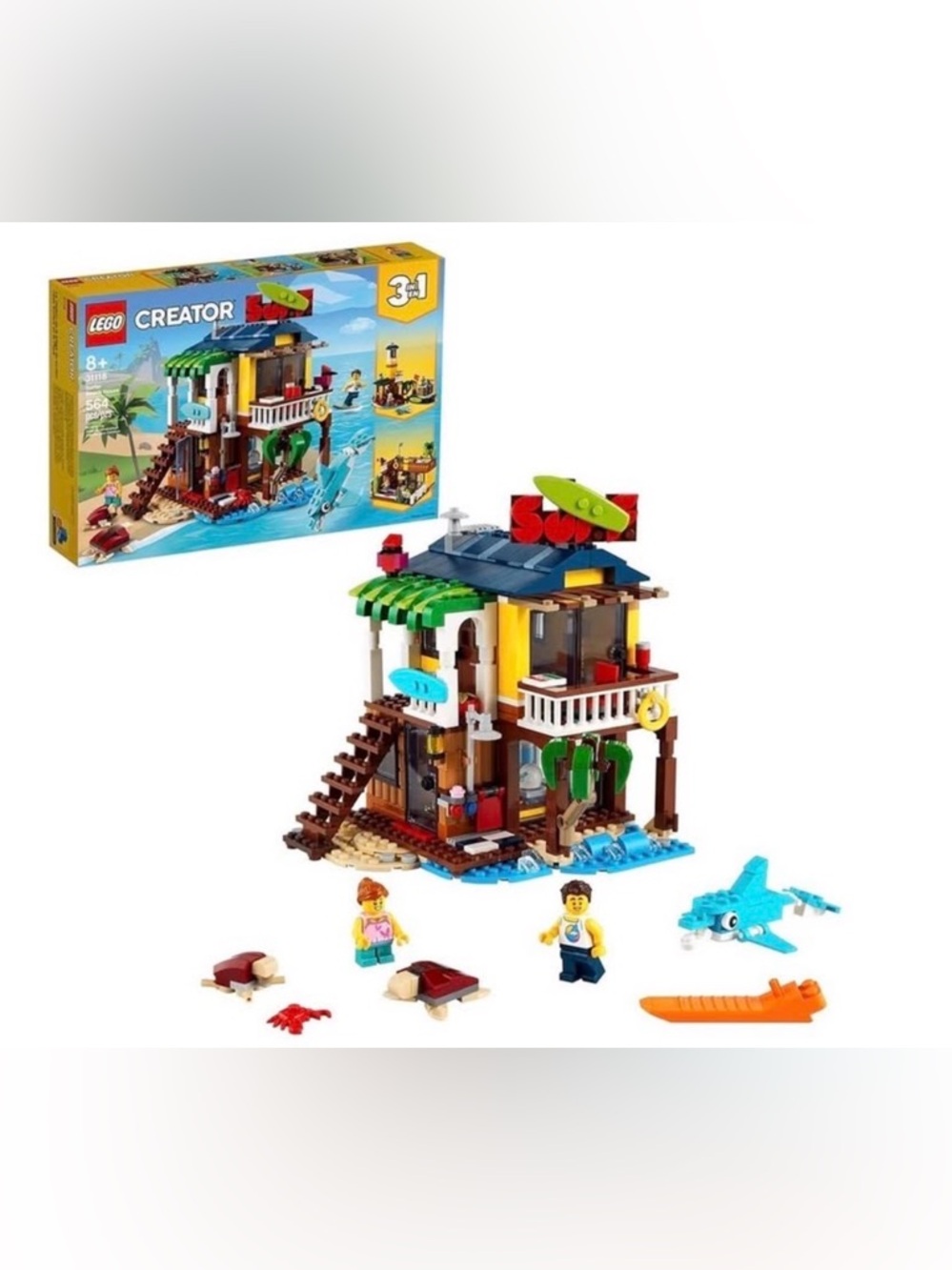 NIB LEGO 3 in 1 Surfer Beach House w/ Endless Build Possibilities (see pictures)